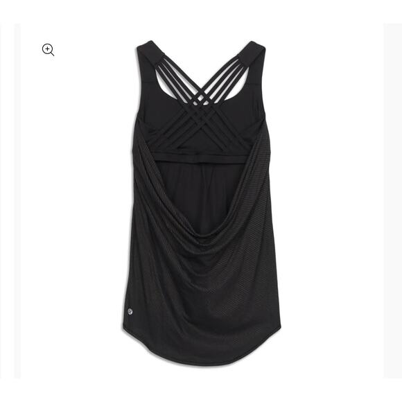 Lululemon‎ Women's Free to Be Wild 2-In-1 Tank Top Gym Yoga Run Black Size Small - Picture 2 of 11